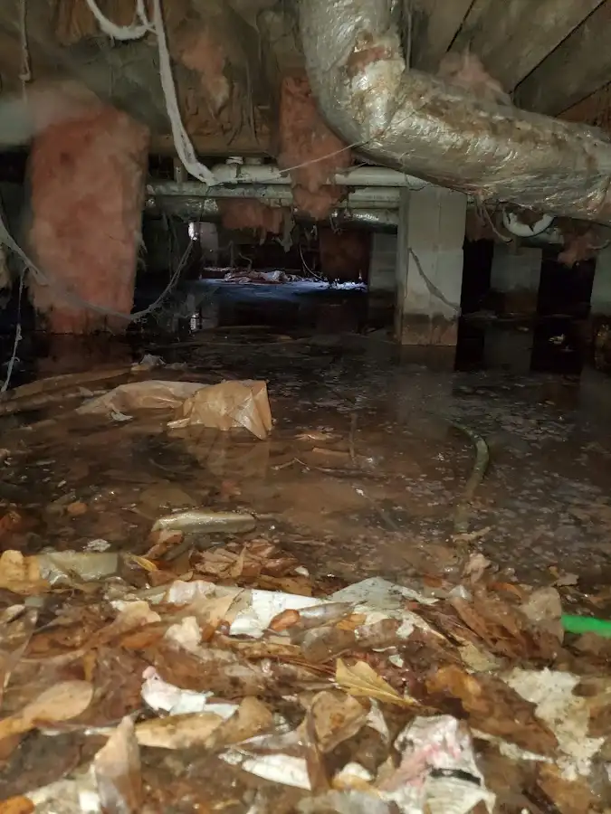 Crawl space flood assessment for Commercial Water Damage Restoration in Chillicothe
